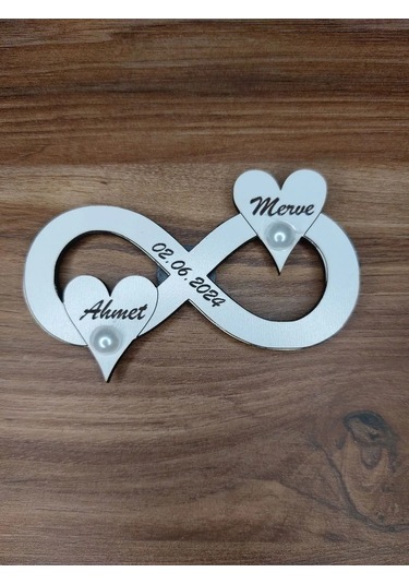 Lavanta Tasarım 25 Adet Nişan Nikah Hatıra Sonsuzluk Magnet