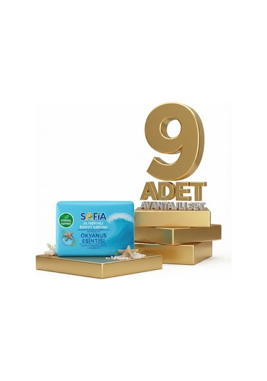 Safia Gliserinli Okyanus Esintisi Banyo Sabunu 9x150 Gr Gliserin