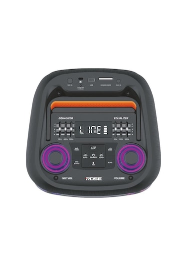 Rose Hp-2150 Partybox Kablosuz El Mikrofonlu Sarjlı Bluetooth Dual 6.5 Hoparlör