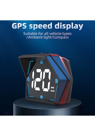 Head Up Display, Gps Hız Göstergesi Evrensel Araç Heads-up Siyah