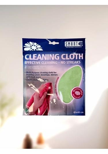 Smart Microfiber System Süper Lüks Temizlik Bezi 40x40cm 182516330 Yeşil