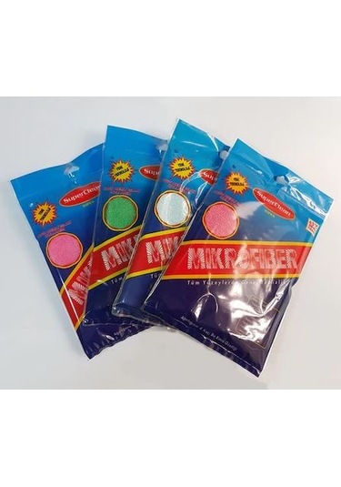 MF SuperClean Mikrofiber Temizlik Bezi 24 Adet Çok Renkli 40 x 40 CM