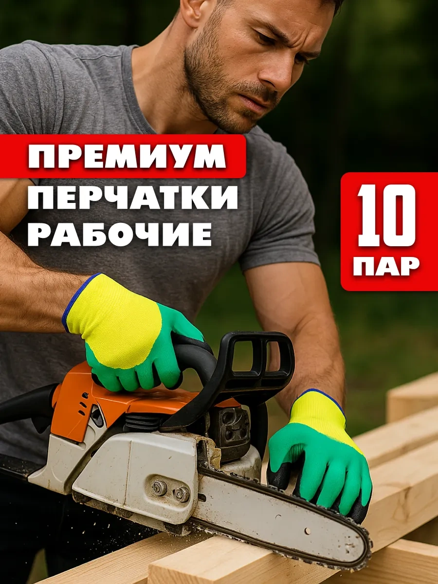 Rabocıe Rukı Ev Ve İş Eldivenleri 10 Çift 300553009