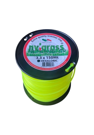 Misina 3.3mm 150 Mt 6 Köşe Sarı