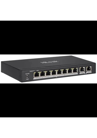 Hılook Ns-0310p-60 B , 8port, Megabit, Poe 60w, 2 Port Gigabit Uplink, Long Range 250metre, Yönetile