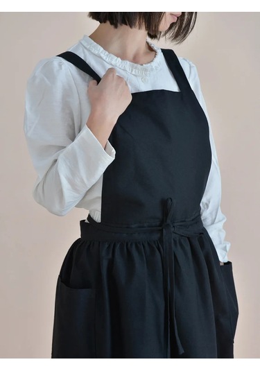 Uutnoe Mestecko Önlük Evrensel Siyah 100% Pamuk 455270951