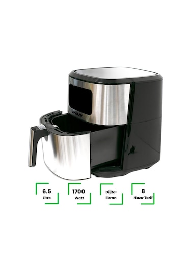 Wiami Airfryer 6.5L Akıllı Yağsız Fritöz