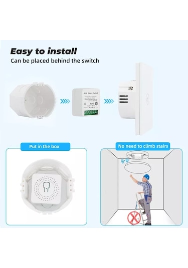 TUYA DESTEKLİ AKILLI WİFİ TEKLİ IŞIK ANAHTAR 6 ADET