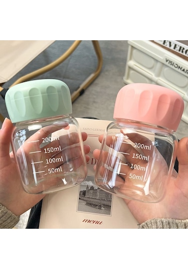 Jian Fan Ölçekli Yağkabışeffaf Cam Su Bardağıdıyeş Yeşil