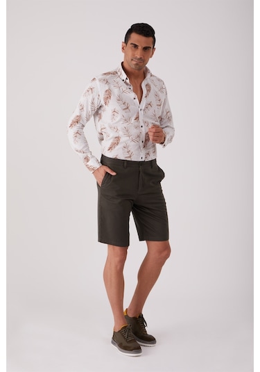 Dufy Haki Erkek Regular Fit Short - 86777 Haki