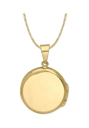 Yuvarlak Gold Kapaklı Çelik Resim Konulabilen Kadın Kolye Çok Renkli