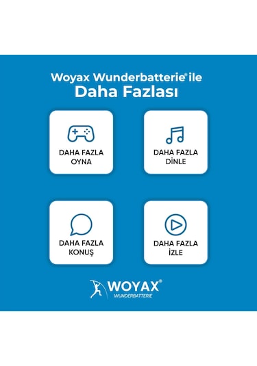 Woyax by Deji Apple Uyumlu iPhone 13 Premium Batarya 3510 Mah Yüksek Kapasite