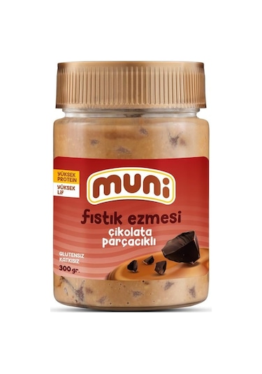 Muni Çikolata Parçacıklı Fıstık Ezmesi 300 G