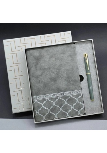 Kutulu Deri Defter Roller Kalem Set 30819083