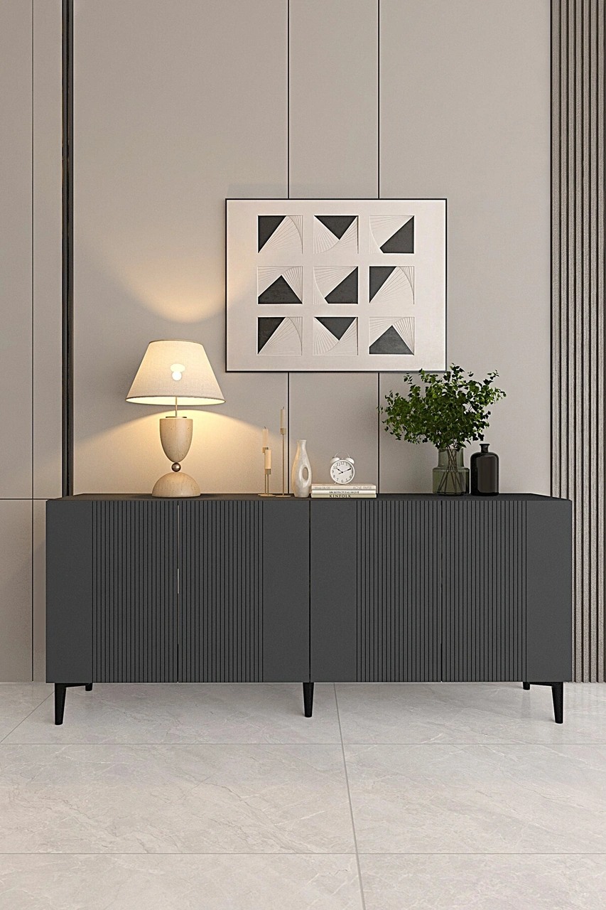 Ka1511a Corsa150 Konsol, Kahve Köşesi, Tv Sehpası Antrasit 150cm Antrasit