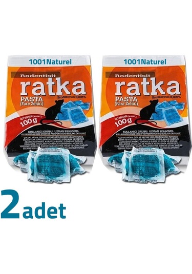 Ratka Pasta Fare Sıçan Zehiri 100 Gr X 2 Adet