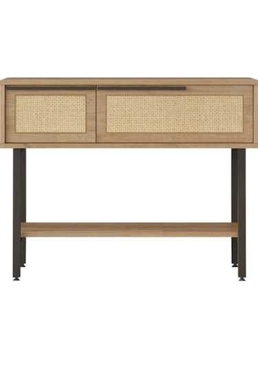 Robin Home Hol Antre Dresuar Kapaklı Metal Ayaklı Sepet-jüt Uv Baskı Kahverengi