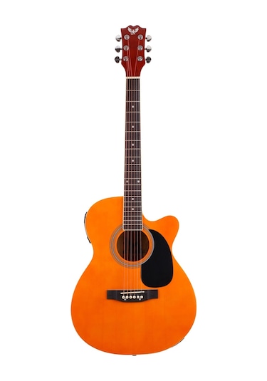 Angel Afg100Ce-N Naturel Cutaway Elektro Akustik Gitar