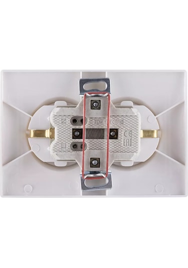 Tdm Electric Çiftli Priz 2p+3t 16a 250v Beyaz "taymyr" Tdm 229909279 Taymyr