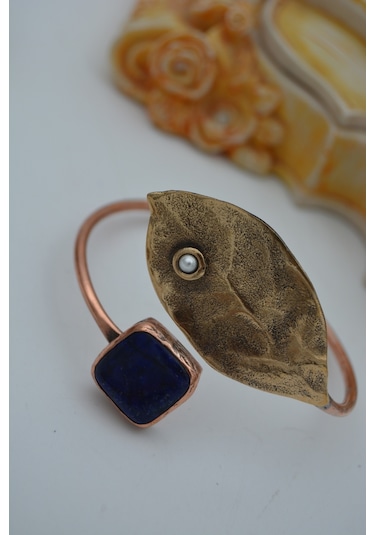 Stoneage Lapis Lazuli Taşlı Tasarım Bilekik Çok Renkli