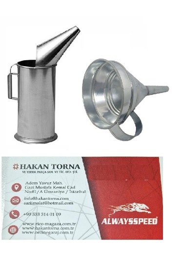 Metal Huni Yağ Hunisi Yağ Boşaltma Kapı 2 Litre