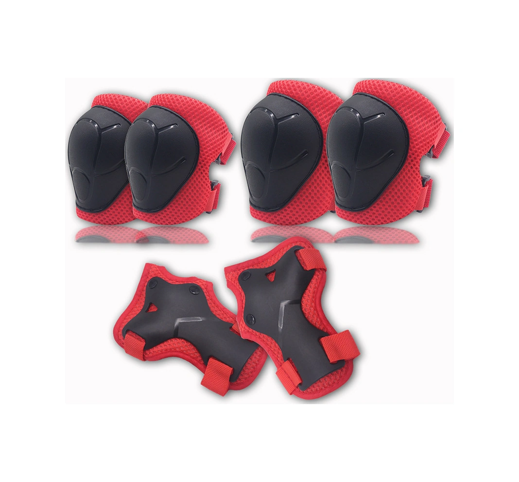 Skycity Çocuklar İçin Bisiklet, Kaykay, Denge Arabası Koruyucu Seti - Diz, Dirsek Koruyucuları Dahil 6 Parça Mavi Stokta Mavi