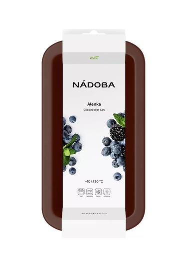 Nadoba Silikon Kek Kalıbı, 25,5x13x7,2 Cm 223131273 Kahverengi