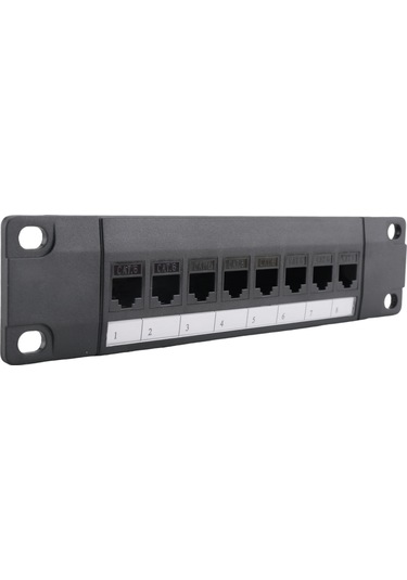 Portlu Düz Geçişli Cat6 Patch Panel Rj45 Ağ Kablosu Adaptörü