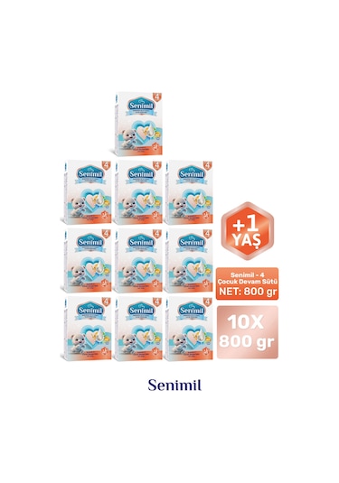 Senımıl 4 Çocuk Devam Sütü 800 G 10 Adet