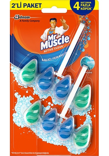 Mr. Muscle Active Clean Klozet Blok Marine 2 x 38.6 G