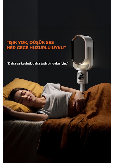 Robo Teleskopik Ayaklı Isıtıcı Beyaz