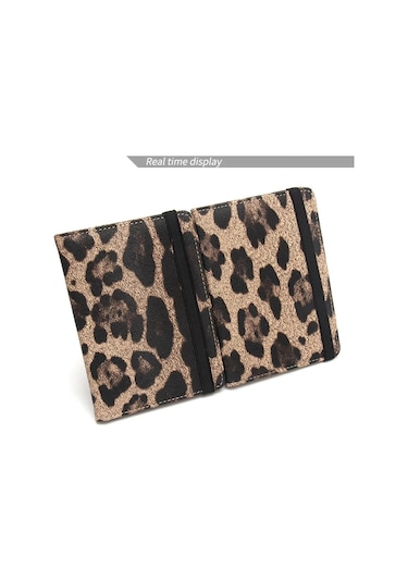 Padalink Polyuretan Rfıd Koruma Leopar Desenli Pasaport Çantası - Gezginler İçin Sağlıklı Ve Stili