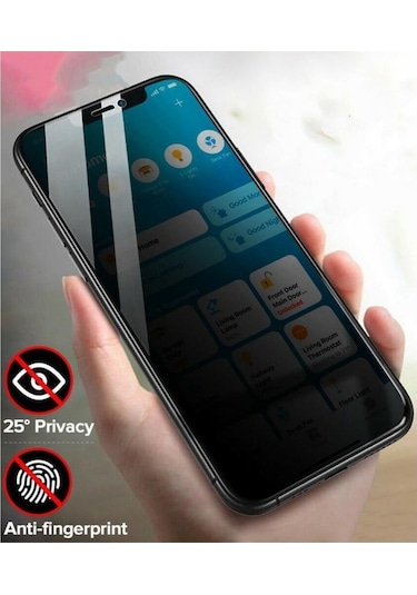 Apple Uyumlu   iPhone 13 Hayalet Ekran Koruyucu Seramik Gizli Privac