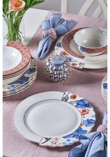 Neva N3453 Ophelya Hibrit 24 Parça 6 Kişilik Yemek Takımı