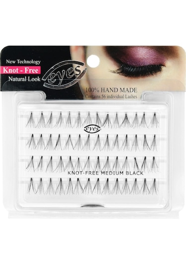 Eyes Tekli Kirpik Topuzsuz Medium Siyah-34