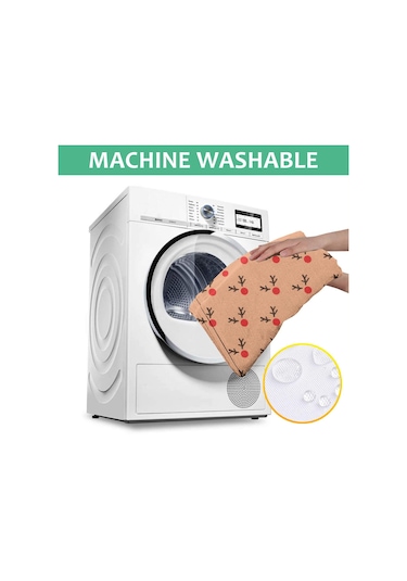 Noel Desenli Dikdörtgen Masa Örtüsü 60x120 İnç, Su Geçirmez Ve Leke Tutmaz-a169 Açık Pembe