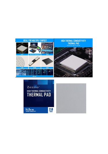 Suntek Gpu/cpu Grafik Kartı Için Termal Ped 120x120mm Ssd 120x120x2.0mm