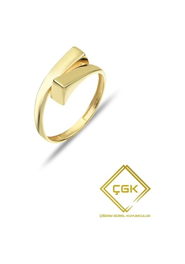 Çgk Çiğdem Gürel Kuyumculuk 14 Ayar Aynalı Altın Yüzük Gold