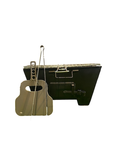 25x40 Katlanır Mangal Mat Siyah Isıya Dayanıklı Boyalı