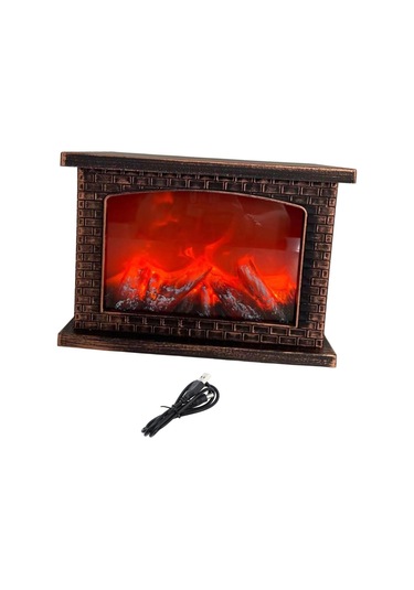 Suntek Led Şömine Fener Yılbaşı Süsü Patio Ofis Için Dekoratif