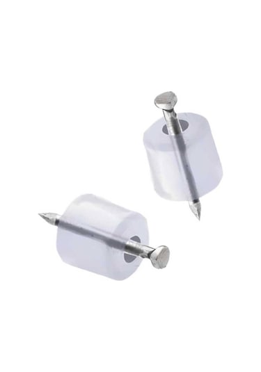 Çivili Raf Pimi Duvar Dolap Mobilya Pimi Sert Plastik Raf Tutucu Şeffaf 100 Adet Tekli 1 Paket