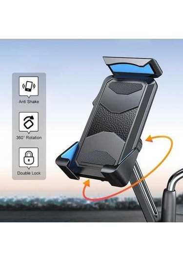 Pazly Yükseltme Tutucu Motosiklet Navigasyon Klipsi, Gidon Telefon Tutucu, Bisiklet/araba İçin Hızlı Kurulum -