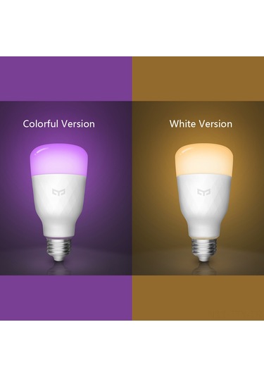 Dianziye Yeelight Akıllı Led Ampul E27 10w - 1700k-6500k Renk Sıcaklığı Ayarlanabilir, Wifi İle Uzak Kumanda, 800lm Parlaklık, 220v-240v Çin Versiyonu