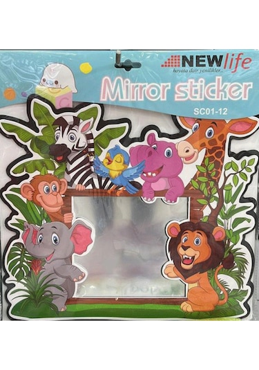 Resimli Çocuk Desenli 30x30 Cm Dekoratif Ayna -clkn-1710 Diğer