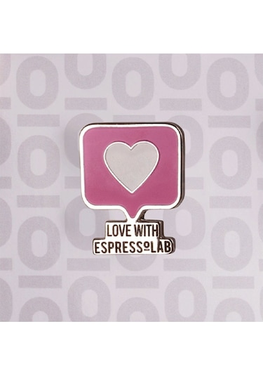 Espressolab Pin Love No:5 Rozet Çok Renkli