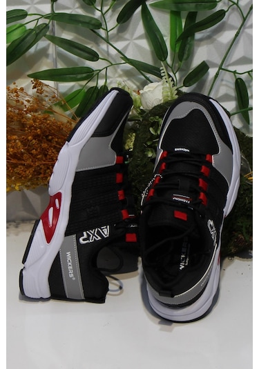 Fort Wks 2393 Siyah Kırmızı Rahat Outdoor Ayakkabı Erkek Ayakkabı 001