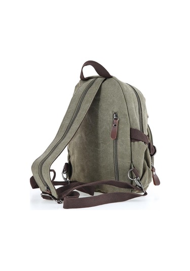 Ççs 51810 Kanvas Kumaş Sırt Çantası Haki