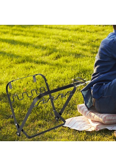 Suntek Kamp Çöp Torbası Tutucu Asılı Partileri Için Piknik Siyah Siyah