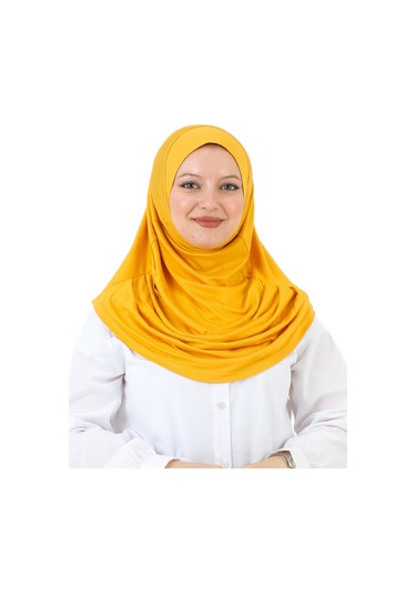 Hazır Giyim Türban Yumuşak Başörtü Şal - Sarı SArı
