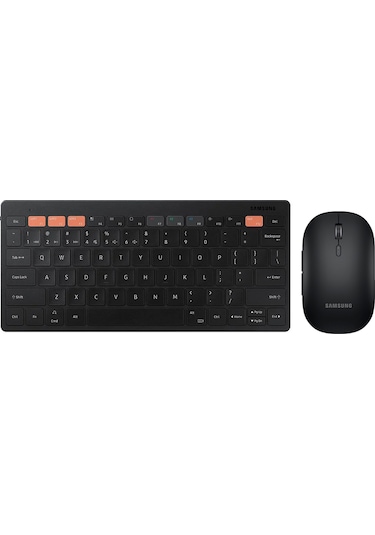 Samsung Uyumlu Trio 2'li Set Kablosuz Klavye Slim Mouse Siyah Türkiye Garantili